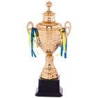 Кубок спортивный с ручками и крышкой приз спортивный SP-Sport Heroe 1506C высота 42 см Gold