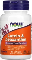 Натуральная добавка Now Foods Lutein and Zeaxanthin мягкие Капсулы