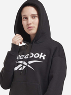 Bluza damska z kapturem Reebok Identity Logo Fleece Hoodie S Czarna (4064057880769) - obraz 4