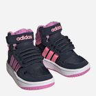 Trzewiki dziecięce dla dziewczynki adidas Hoops Mid 3.0 AC GW4485 21 Czarny/Fioletowy (4065426107654) - obraz 2