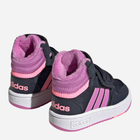 Trzewiki dziecięce dla dziewczynki adidas Hoops Mid 3.0 AC GW4485 22 Czarny/Fioletowy (4065426107678) - obraz 3
