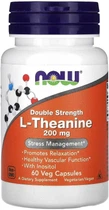 L-теанин NOW 200mg DOUBLE STRENGHT