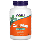 Кальцій і магній, стрес формула, Cal-Mag, Now Foods,100 таблеток, (NOW-01275)