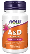 Вітаміни А і Д Now Foods A & D 10000/400 100 капсул