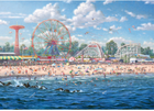 Puzzle Schmidt Thomas Kinkade Studios Coney Island 69.3 x 49.3 cm 1000 elementów (4001504573652) - obraz 2