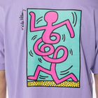 Футболка бавовняна чоловіча Jungles Jungles Keith Haring Pink Ma SS-PM-PUR M Фіолетова (840274649266) - зображення 5