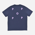 T-shirt bawełniany męski Pop Trading Company Logo POPSS24-02-006 S Granatowy (8720261868202) - obraz 2