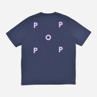 T-shirt bawełniany męski Pop Trading Company Logo POPSS24-02-006 XL Granatowy (8720261868479) - obraz 2