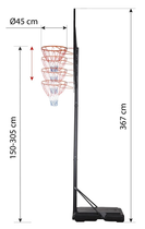 Stojak do koszykówki NILS z koszem ZDK319E (5907695533347) - obraz 9