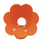 Воротник-подушка для кошек Lesko DT-1063 Flower Orange XL послеоперационный защитный от вылизывания