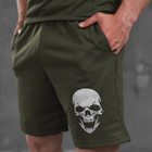 Комплект Skull футболка + шорти олива розмір XL - изображение 4