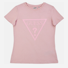 Футболка бавовняна жіноча Guess V2YI07K8HM0-G4P7 XS Фіолетова (7619342722148) - зображення 1