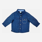 Koszula chłopięca jeansowa Cool Club CJB2400749 68 cm Granatowa (5903977164308) - obraz 1