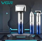 Бритва-триммер VGR V-365 3 в 1 для стрижки волосся, бороди, брів 5 Вт