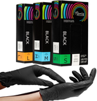 Перчатки смотровые Sangig виниловые нестерильные Размер S 100 шт Черные (001357) - изображение 5