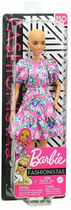 Lalka Mattel Barbie Fashionistas Dress Pink Print Flowers 29 cm (887961804348) - obraz 1