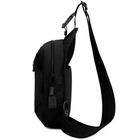 Тактична сумка 5126 black через плече водонепроникна з кордури на 4 кишені - зображення 10