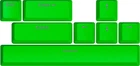 Набор кейкапов Hator Green Lime PBT keycaps ESC/SPACE/ENTER/R.SHIFT/ARROWS (HTS-710)