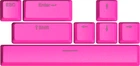 Набор кейкапов Hator Knockout Pink PBT keycaps ESC/SPACE/ENTER/R.SHIFT/ARROWS (HTS-711)