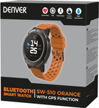 Смарт-годинник Denver SW-510 GPS Bluetoot Black + Orange Strap (SW-510B/O) - зображення 4