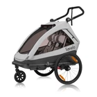 Велосипедный прицеп с функцией коляски Lionelo CAMA GREY STONE