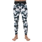 Штаны мужские компрессионные тайтсы мужские Domino 210-1 размер M (165-170см) Grey Camouflage-Black