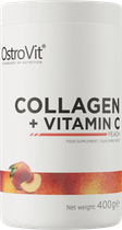 Дієтична добавка OstroVit Collagen + Vitamin C Персик 400 г (5903246224955) - зображення 1