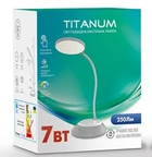 Лампа LED настільна з акумулятором сіра 7W 3000-6500K USB TITANUM TLTF-022G
