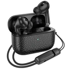 Бездротові блютуз навушники Hoco EQ9 Plus wireless BT 5.3 300/40mAh TWS вакуумні для телефона/смартфона у чохлі Чорний