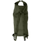 Тактичний рюкзак-баул на 100 літрів Олива з ремінцями і кишенею Оксфорд 600 Д ПВХ MELGO - зображення 5