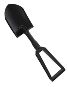 Саперная лопата складная Sturm Mil-Tec с чехлом Black черная - изображение 2