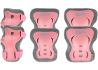 Комплект засобів безпеки Spokey Shield L Pink-Grey (940924-940925-940926) - зображення 1