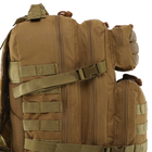 Рюкзак тактичний триденний штурмовий Military Rangers Ultra (нейлон 600D, р-р 44x30x26см, 38л, Хакі) - зображення 5