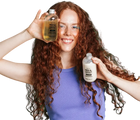 Zestaw do pielęgnacji włosów Mix & Shout Rutina Rizado Fortalecedor Szampon 250 ml + Odżywka 250 ml + Booster 2 x 5 ml + Dozownik 2 szt (8437023598184) - obraz 4