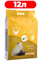 Наполнитель для кошек комкующийся бентонитовый с ароматом ванили Van Cat Vanilla Perfumed 12л