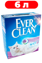 Наповнювач для котів ароматизований грудкуючий Ever Clean Lavender 6л