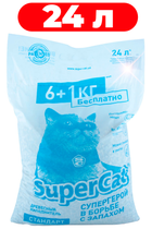 Наповнювач для котів деревний Supercat 24л