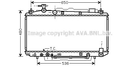 Радіатор охолодження двигуна TOYOTA RAV, AVA COOLING (TO2301)