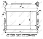 Радіатор охолодження двигуна FORD COUGAR, NRF (509527)