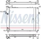 Радіатор охолодження двигуна JEEP GRAND, NISSENS (609891)