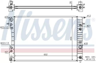 Радіатор охолодження двигуна VAUXHALL OMEGA, OPEL OMEGA, NISSENS (63073A)