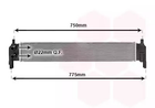 Радиатор охлаждения двигателя SEAT ATECA, SKODA OCTAVIA, Van Wezel (58012703)