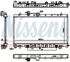 Радиатор охлаждения двигателя SUBARU OUTBACK, NISSENS (67711)