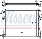 Радіатор охолодження двигуна NISSAN PRIMASTAR, OPEL VIVARO, NISSENS (63025A)