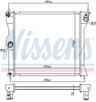 Радіатор охолодження двигуна PEUGEOT ION, CITROËN C-ZERO, NISSENS (628963)