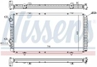 Радиатор охлаждения двигателя PEUGEOT BOXER, FIAT DUCATO, NISSENS (61390)