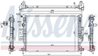 Радиатор охлаждения двигателя FORD FOCUS, NISSENS (606215)