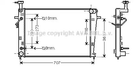 Радиатор охлаждения двигателя HYUNDAI TUCSON, AVA COOLING (HY2211)