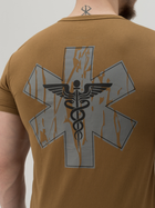 Тактическая футболка BEZET Medic 10125 L Койот (2000211164636) - изображение 5