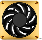 Кулер Alphacool Apex Stealth Metal 120 мм 3000 rpm Gold (LUAC-054) - зображення 2